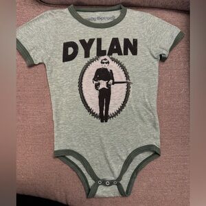 ROWDY SPROUT Bob Dylan onesie